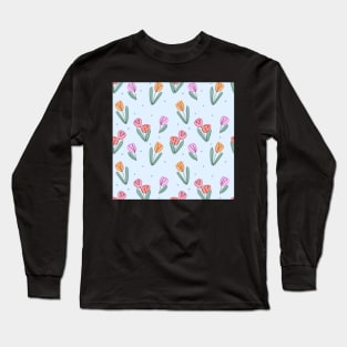 tulip pattern Long Sleeve T-Shirt